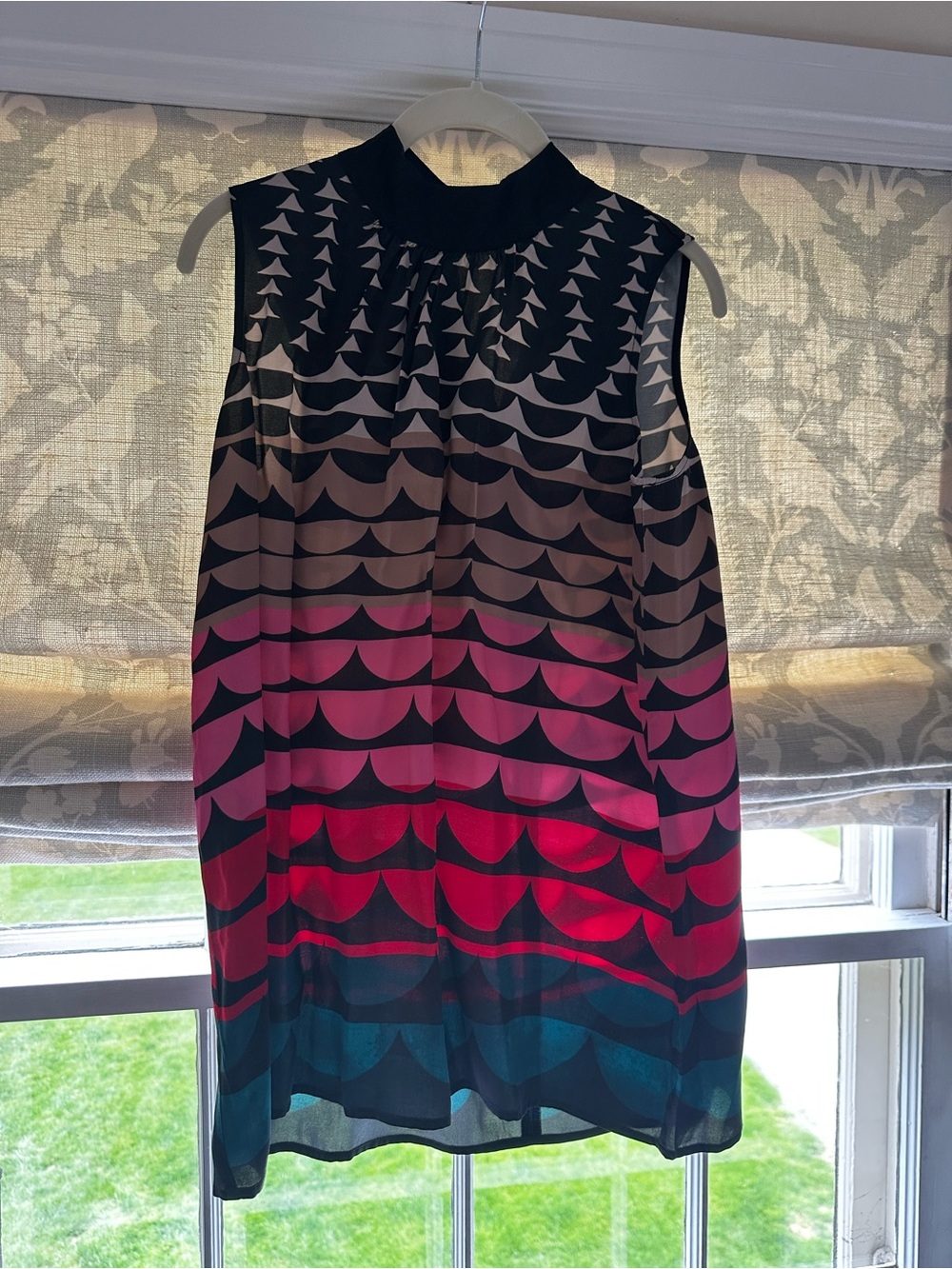 Corey Lynn Calter for Anthropologie Sleeveless Gradient Scallop Top